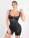 Popilush? Metallic Shiny One Piece Shapewear Mid Thigh Romper