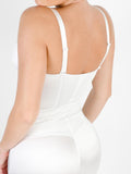 Popilush? Casual Jumpsuit Metallic Shiny One Piece Wide Strap Shapewear Jumpsuit