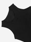 Popilush Bodycon Summer Dress No Shaper Crew Neck Sleeveless Midi Lounge Dress