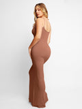 Popilush Shaping Slip Dress Soft Modal Loungewear 8 in 1 Built-In Shapewear Maxi Dress