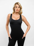 Popilush? U-Neck One Piece Sleeveless Jumpsuit