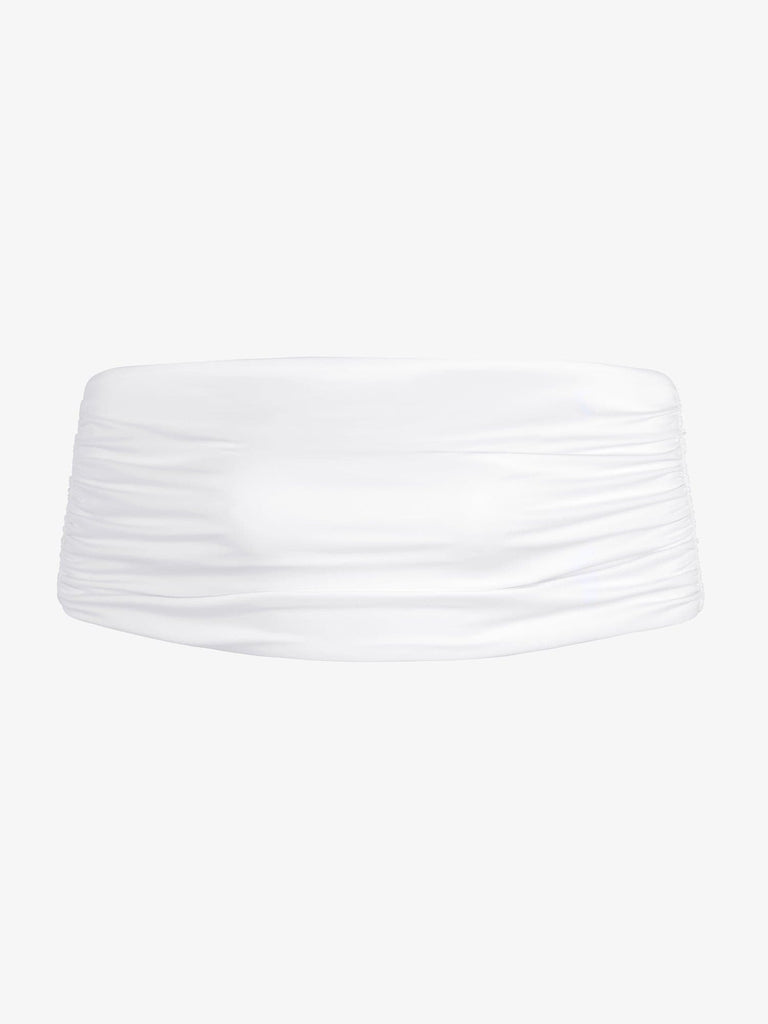 Popilush? Wrap Shawl for Bridal Wedding Party Dress White / S Bluetag Cooling Ruched Bandeau Shawl