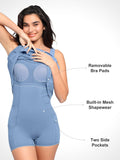 Popilush? Built-In Shapewear Pet Hair Resistant Square Neck Workout Dress