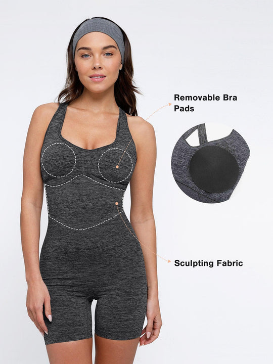 Popilush? The Shapewear Romper Seamless Sport Crossback