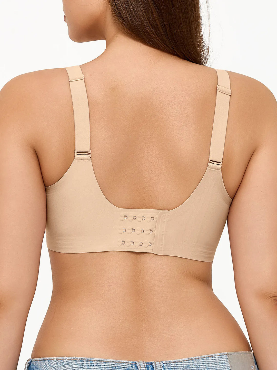 Seamless Wireless Soft Deep-V Design Comfort Bra