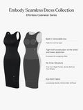 Seamless Deep V-neck Tummy Control Midi Dress