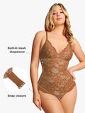 Lace Smooth Firm Control Thong Bodysuit