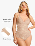 Lace Smooth Firm Control Thong Bodysuit