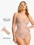 Lace Smooth Firm Control Thong Bodysuit