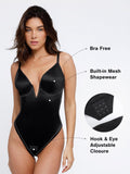 Popilush? Tops Body Shaper Tank The Shapewear Bodysuit Deep V-Neck Thong