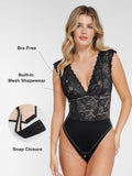 The Shapewear Bodysuit Sleeveless Lace V-Neck