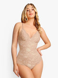 Lace Smooth Firm Control Thong Bodysuit