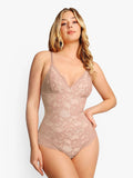 Lace Smooth Firm Control Thong Bodysuit