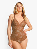Lace Smooth Firm Control Thong Bodysuit