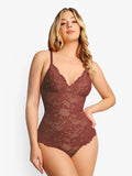 Lace Smooth Firm Control Thong Bodysuit