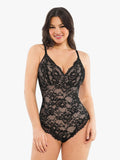 Lace Smooth Firm Control Thong Bodysuit