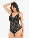 Lace Smooth Firm Control Thong Bodysuit