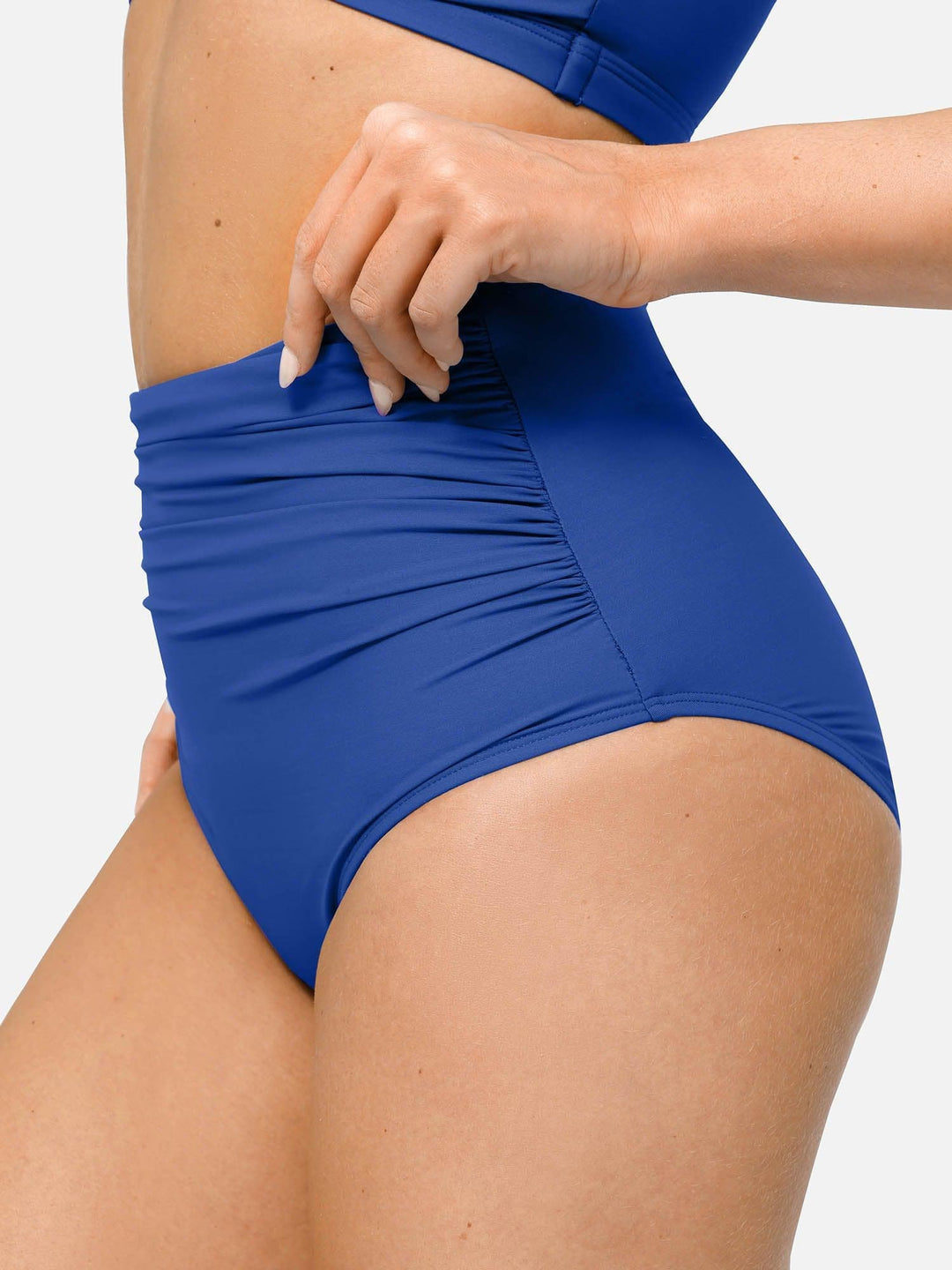 Popilush? The Shapewear Swimwear Ruched High-Waist Bikini Bottom