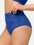 Popilush? The Shapewear Swimwear Ruched High-Waist Bikini Bottom