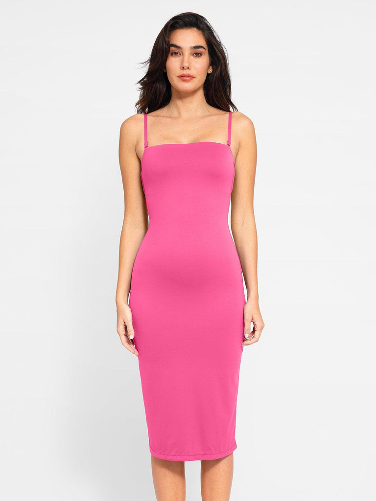 Popilush? Cooling Bodycon Summer Dress Pink / S The Shapewear Dress Bluetag Cooling Tube Maxi