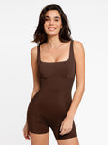 Popilush? Square Neck Patchwork Shapewear Romper