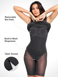 Popilush? Built-In Shapewear Ruched Shine Midi Dress