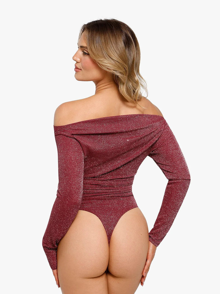 new-arrivals-shapewear-metallic-knit-long-sleeve-slimming-bodysuit-35127075438768.webp
