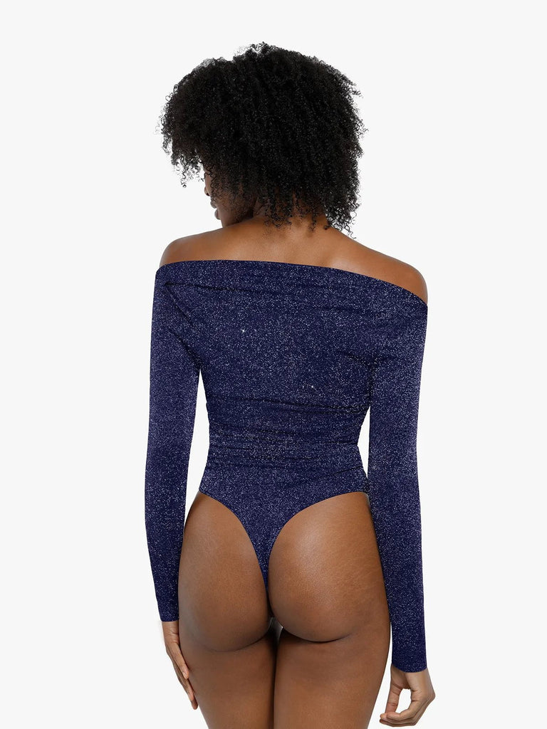 new-arrivals-shapewear-metallic-knit-long-sleeve-slimming-bodysuit-35127075569840.webp