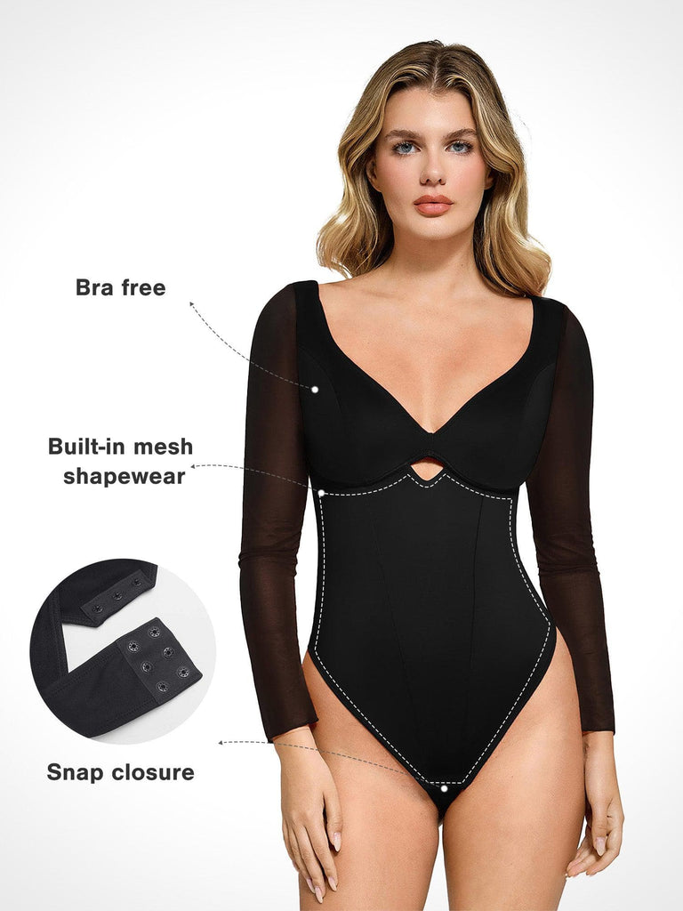 New arrivals The Shapewear Bodysuit with Mesh Sleeves