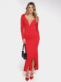 New arrivals The Shapewear Dress Long Sleeve Mermaid Hem Lace Maxi