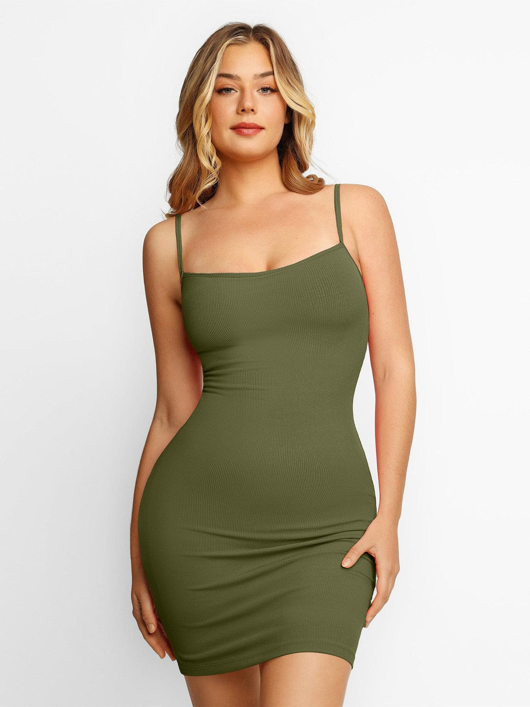 Built-In Shapewear Slip Mini Lounge Dress