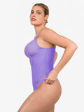 Shapewear Deep-V Neck  Alluring Plunge Lace Thong Bodysuit