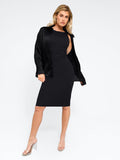 Popilush? Built-in Shapewear Ruched Sleeveless Midi Dress