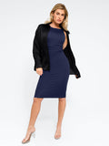 Popilush? Built-in Shapewear Ruched Sleeveless Midi Dress