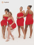 Built-In Shapewear Slip Mini Lounge Dress