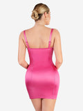 Popilush? Built-In Shapewear Metallic Shiny Bustier Mini Dress