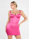 Popilush? Built-In Shapewear Metallic Shiny Bustier Mini Dress