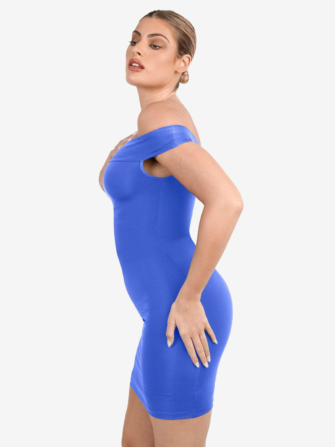 Popilush? Built-In Shapewear Off Shoulder Mini Dress