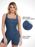 Popilush? Body Shaper Jumpsuit Tank Denim Denim One Piece Shapewear Romper