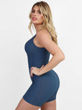 Popilush? Body Shaper Jumpsuit Tank Denim Denim One Piece Shapewear Romper