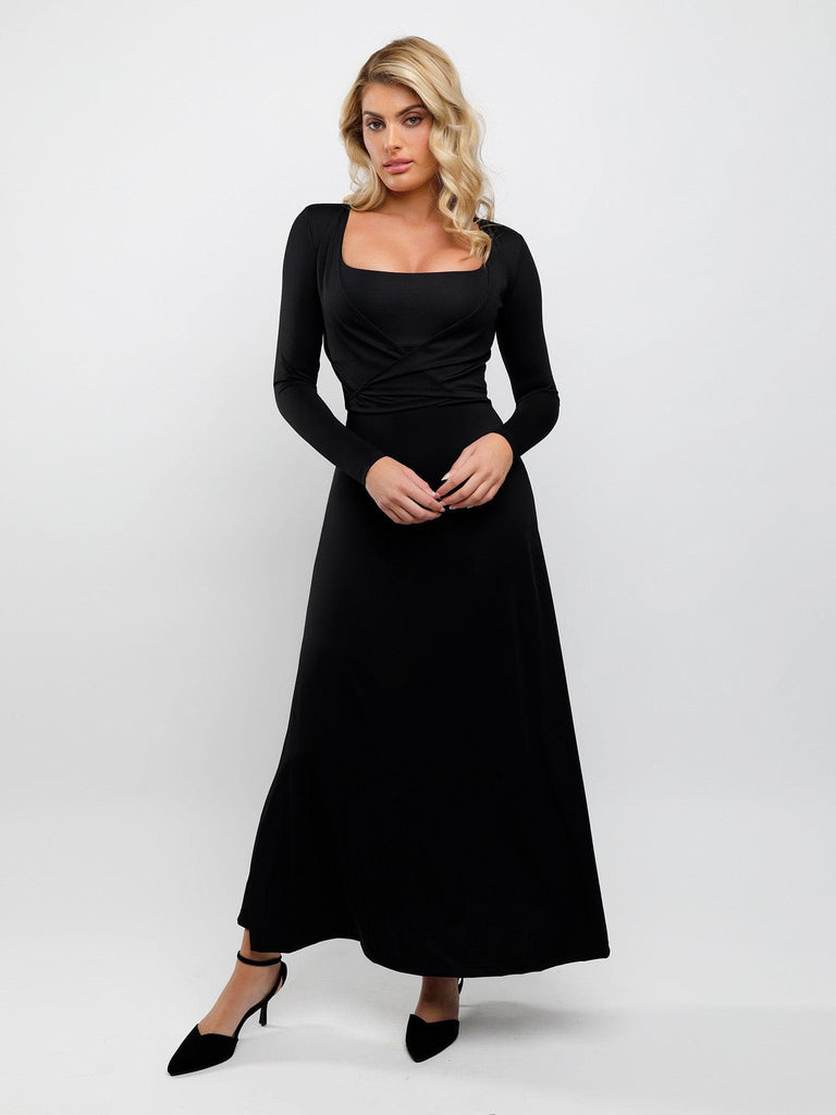 Popilush? Outwear Drop Shoulder Tie Open Front Long-Sleeve Cardigan