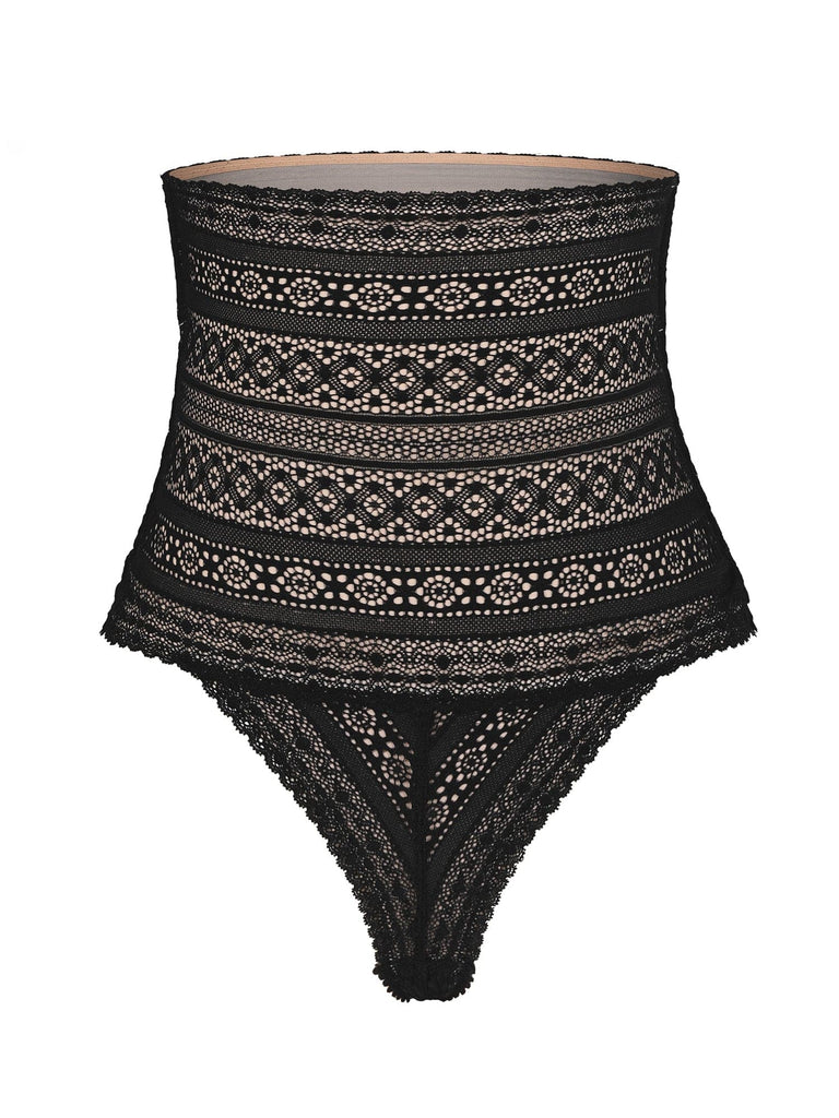 Popilush High-Waisted Underwear Lace Thong Panties