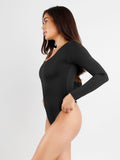 Popilush? Long Sleeve Shapewear Thong Bodysuit