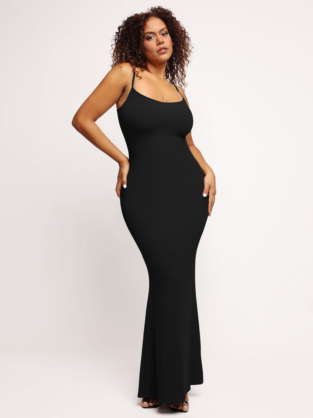 Popilush Shaping Slip Dress Soft Loungewear 8 in 1 Built-In Shapewear Maxi Dress